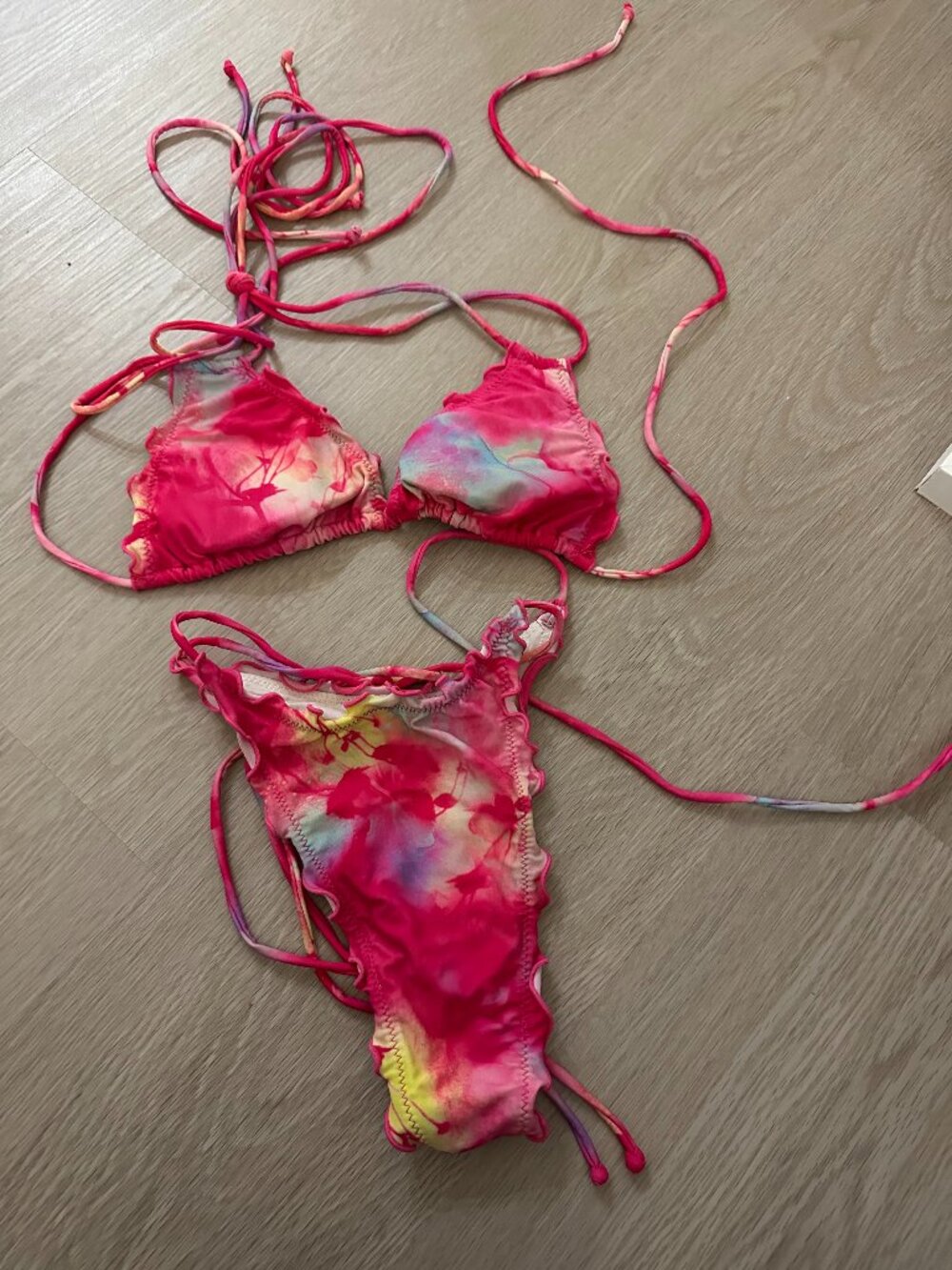 Jaded London Azalea Frill Bikini Bottoms Azalea Frill Triangle Bikini